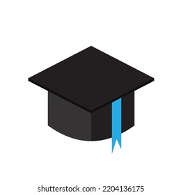 Graduation cap vector isolated on white background. Icon Graduation cap.