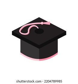 Graduation cap vector isolated on white background. Icon Graduation cap.