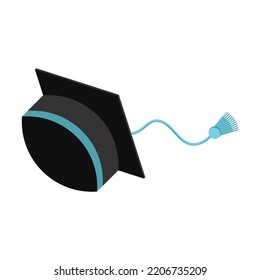 Graduation cap vector isolated on white background. Icon Graduation cap.
