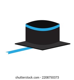 Graduation cap vector isolated on white background. Icon Graduation cap.