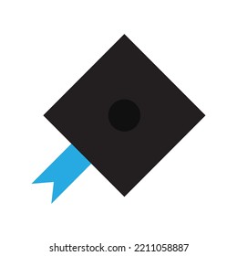 Graduation cap vector isolated on white background. Icon Graduation cap.