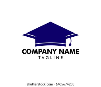Graduation Cap Vector Logo Template Design Elements
