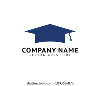 Graduation Cap Vector Logo Template Design Elements