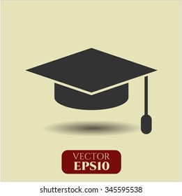 Graduation cap vector symbol