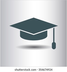 Graduation cap vector symbol