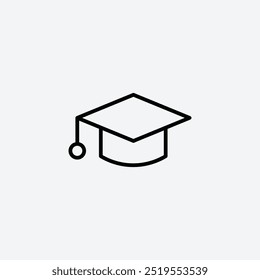 Icono de Vector de capelina de graduación. EPS 10