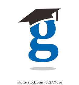 graduation caps logo vector.