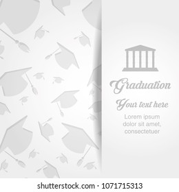 graduation card with classic building