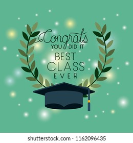 graduation card with hat