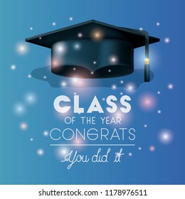 graduation card with hat