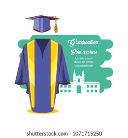graduation card with suit uniform
