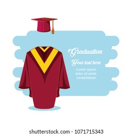 graduation card with suit uniform