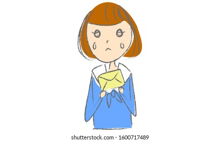 Graduation ceremony girl vector illustration pattern set