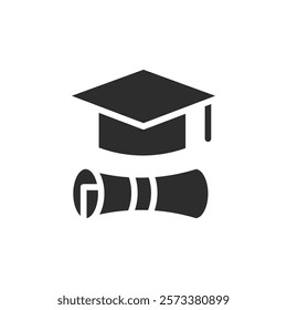 Graduation ceremony icon web design in vector