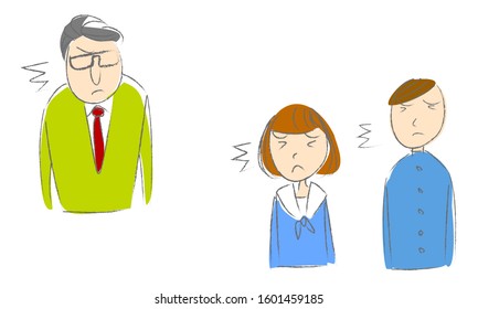 Graduation ceremony situation pattern - surprised