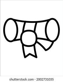  Graduierung, Bescheinigung vollständig editierbares Vektorsymbol

