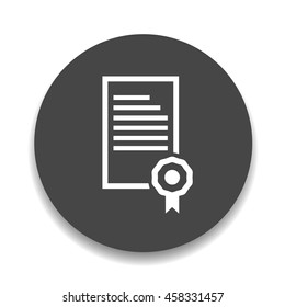 graduation certificate icon