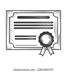 graduation certificate icon isolated design