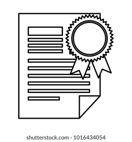 graduation certificate isolated icon