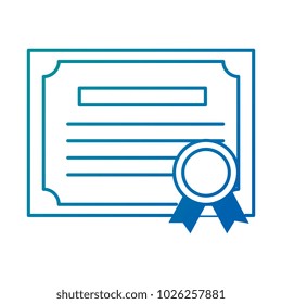 graduation certificate isolated icon