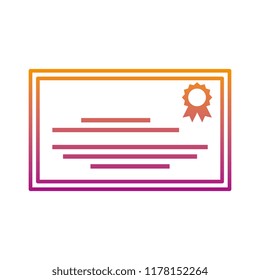 graduation certificate isolated icon