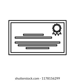 graduation certificate isolated icon