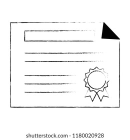 graduation certificate isolated icon