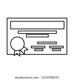 graduation certificate isolated icon