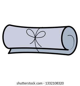 graduation certificate roll icon