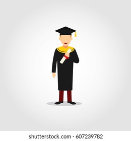 Graduation Character Design Vector.