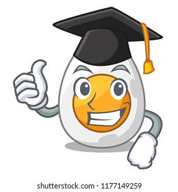 Graduation character hard boiled egg ready to eat