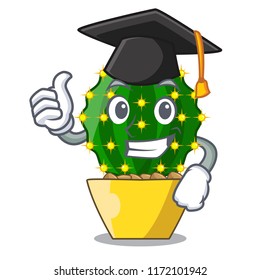 Graduation character mammillaria cactus at cactus farm