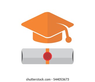 graduation charter academy scholar graduate university success image vector icon logo
