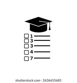 Graduation checklist academic goals plan success.