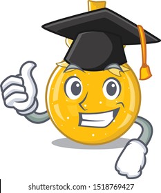 Graduation christmas ball gold shape the cartoon