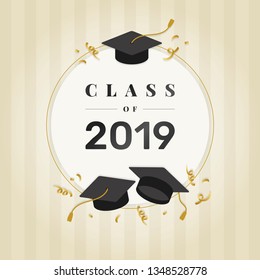 Graduation class of 2019 vector