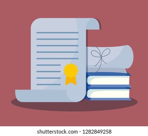 graduation class celebration card with books