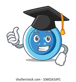 Graduation clothing button character cartoon