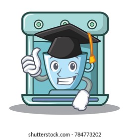 Graduation coffee maker character cartoon