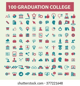 graduação, faculdade, educação, aprendizagem, estudo, ciência, ícones de pesquisa 