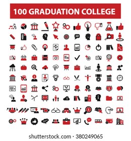 graduation, college, education, learning, study, science, research icons
