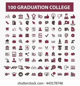 graduation college icons