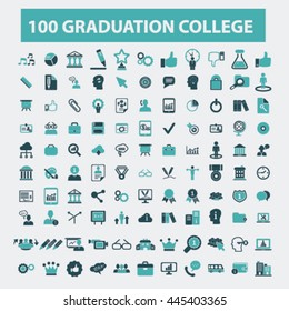 graduation college icons