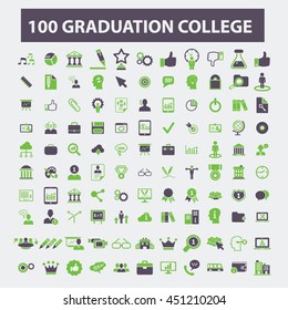 graduation college icons