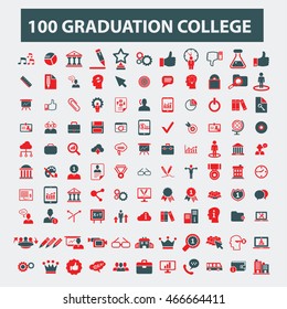 graduation college icons