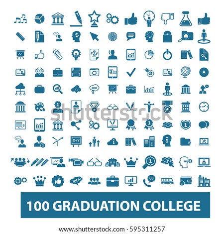 graduation college icons