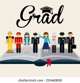 graduation concept design, vector illustration eps10 graphic 