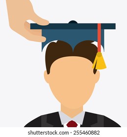 graduation concept design, vector illustration eps10 graphic 