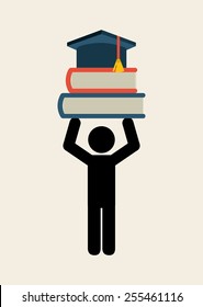 graduation concept design, vector illustration eps10 graphic 