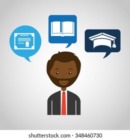 graduation concept design, vector illustration eps10 graphic 